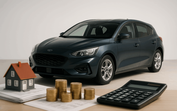 Ullustration af ford focus leasing