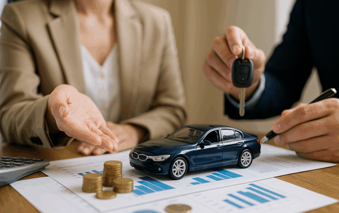 Ullustration af hvem ejer bilen ved leasing
