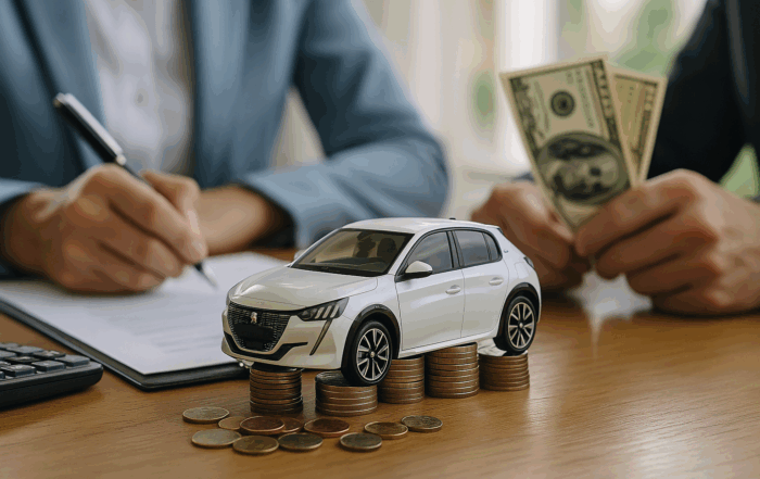 Ullustration af peugeot leasing