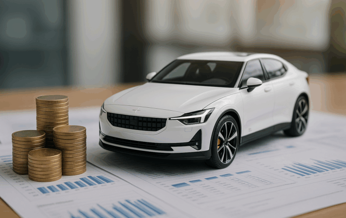 Ullustration af polestar leasing