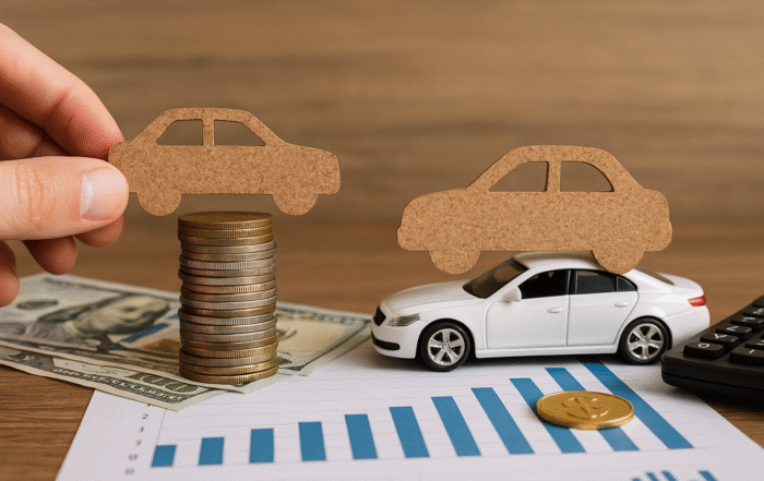 Ullustration af finansiel leasing vs operationel leasing