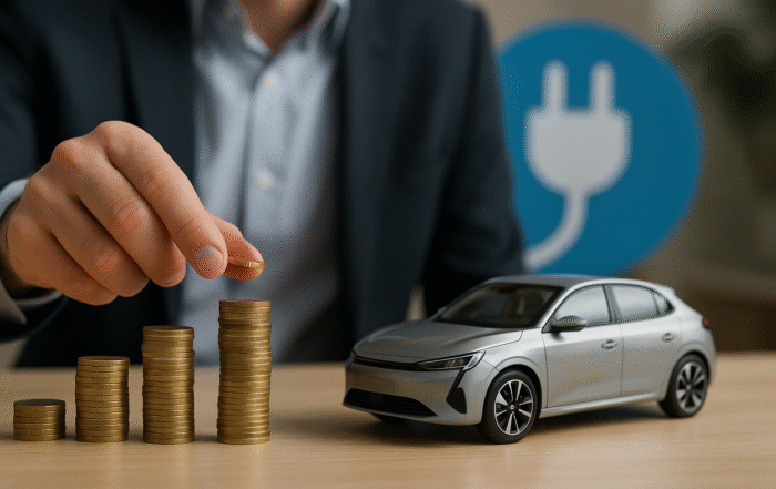 Ullustration af leasing af elbil privat