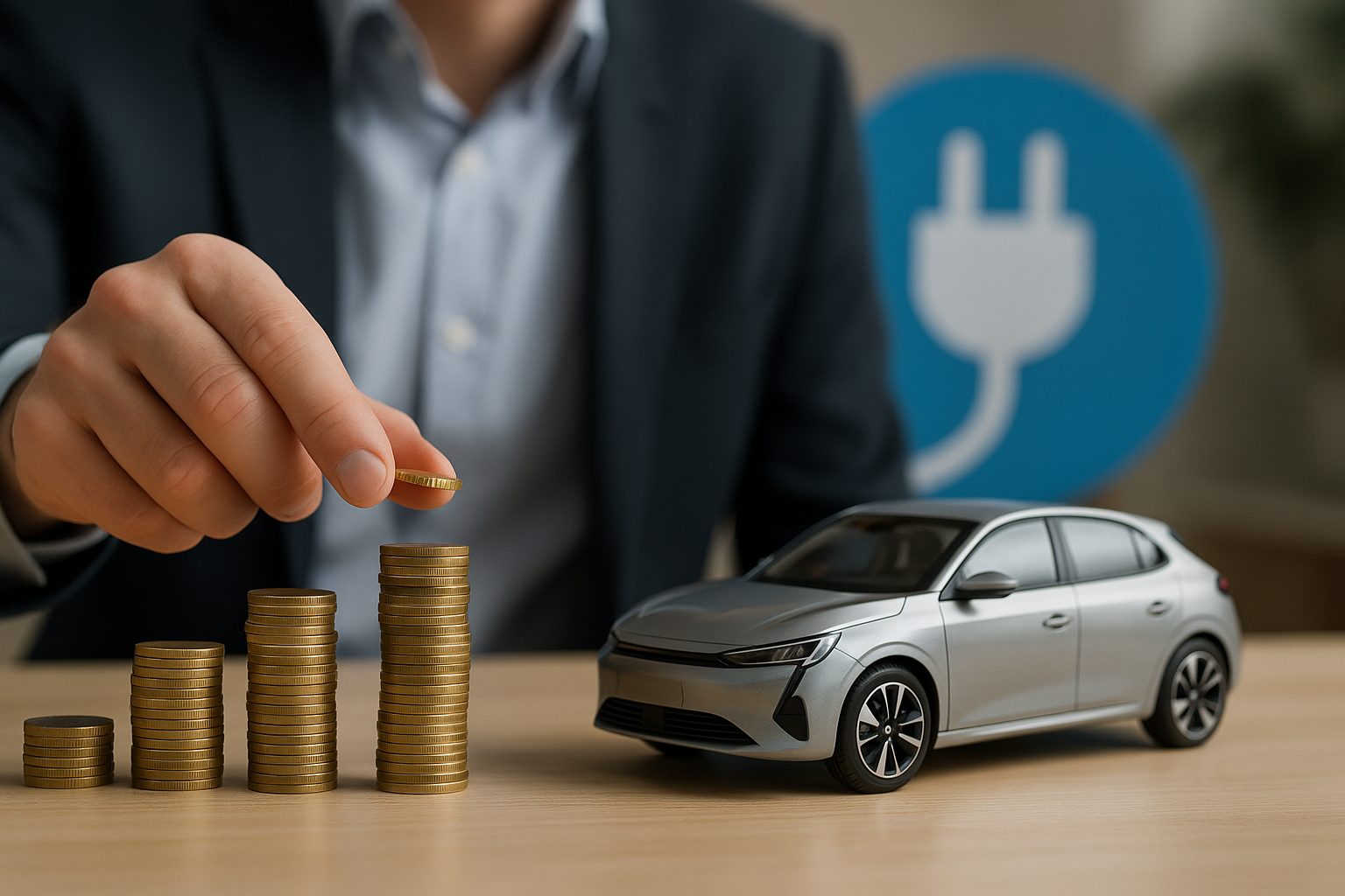 Ullustration af leasing af elbil privat