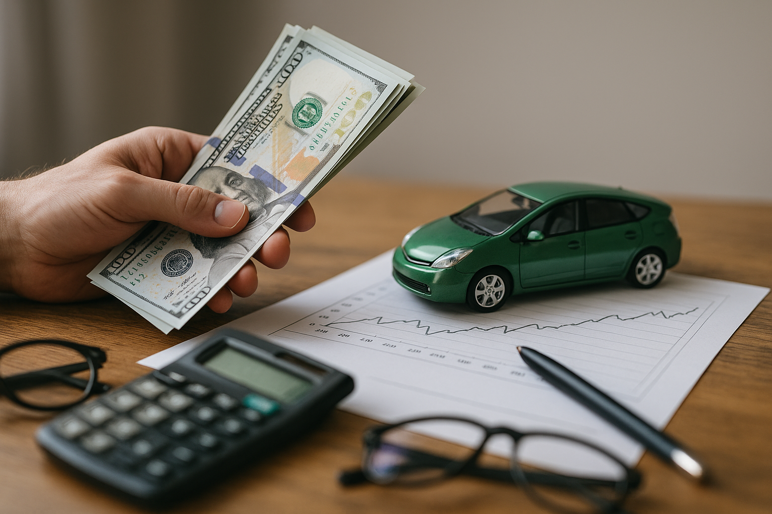 Ullustration af privatleasing hybrid