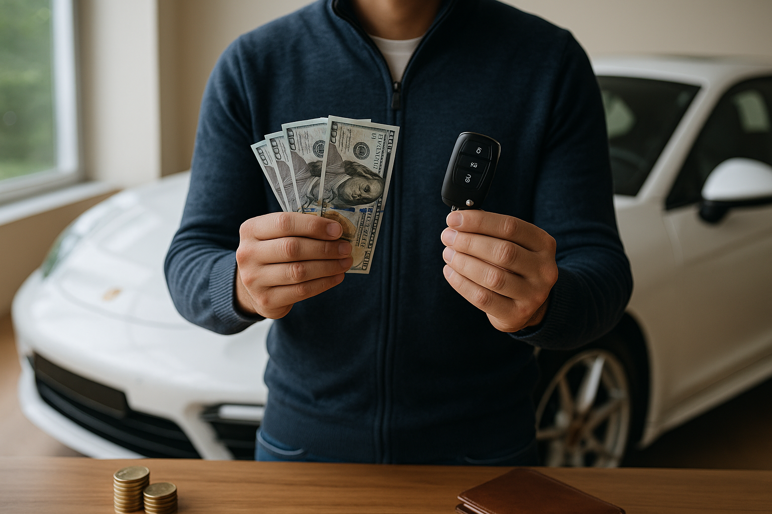 Ullustration af sæsonleasing af egen bil